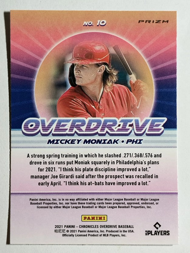 2021 Panini Overdrive Building Blocks #10 Mickey Moniak