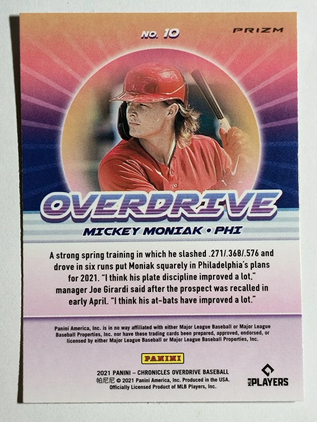 2021 Panini Overdrive Building Blocks #10 Mickey Moniak