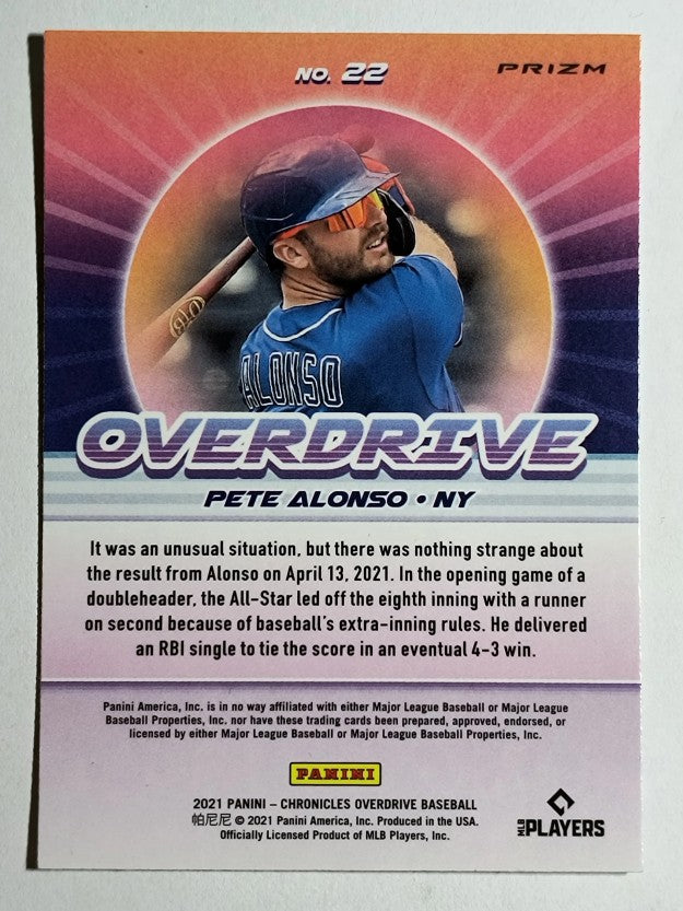 2021 Panini Overdrive Building Blocks #22 Pete Alonso