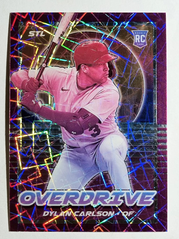 2021 Panini Overdrive Purple Velocity #21 Dylan Carlson