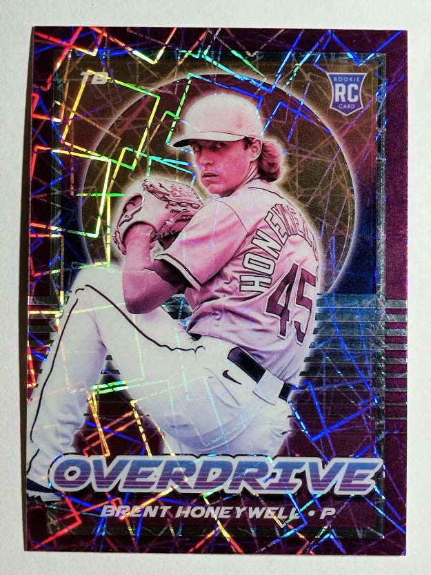 2021 Panini Overdrive Purple Velocity #25 Brent Honeywell