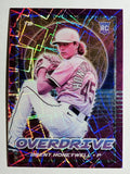 2021 Panini Overdrive Purple Velocity #25 Brent Honeywell