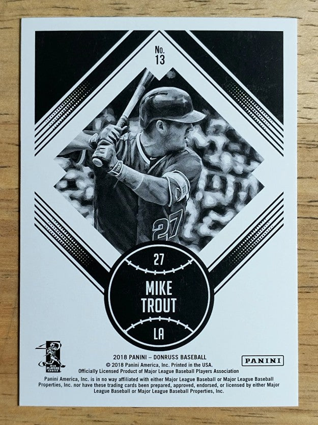 2018 Donruss #13 Mike Trout DK