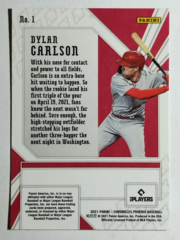 2021 Panini Phoenix Building Blocks #1 Dylan Carlson