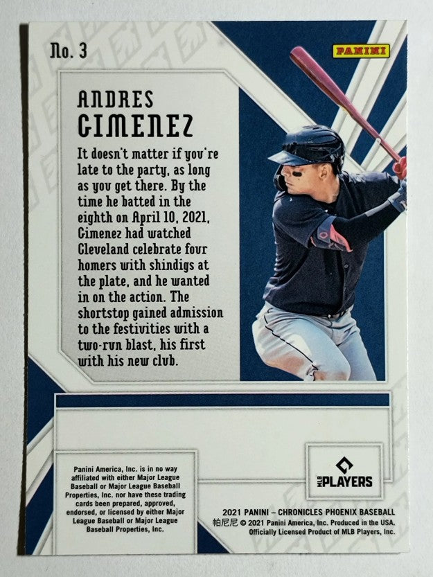 2021 Panini Phoenix Building Blocks #3 Andres Gimenez