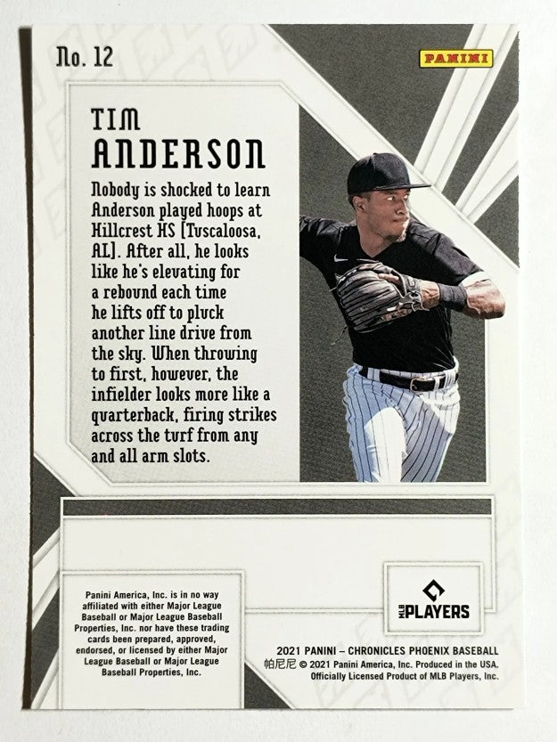2021 Panini Phoenix Building Blocks #12 Tim Anderson