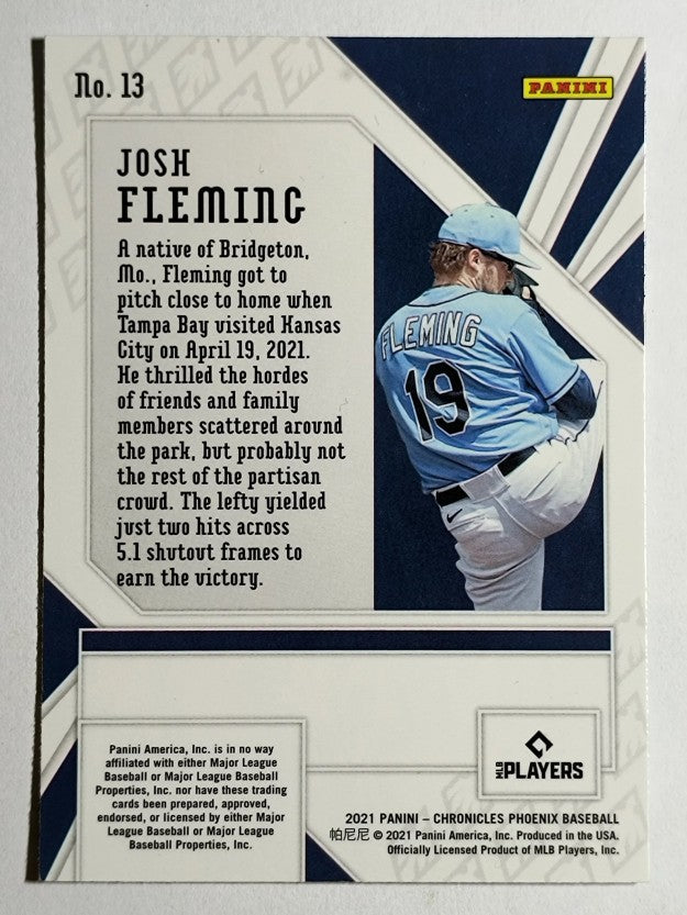 2021 Panini Phoenix Purple Velocity #13 Josh Fleming