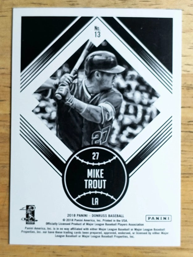 2018 Donruss #13 Mike Trout DK