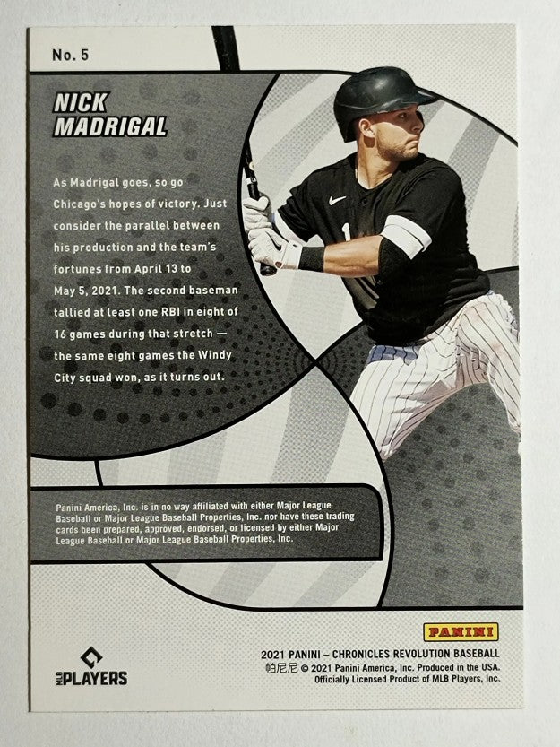 2021 Panini Revolution #5 Nick Madrigal RC