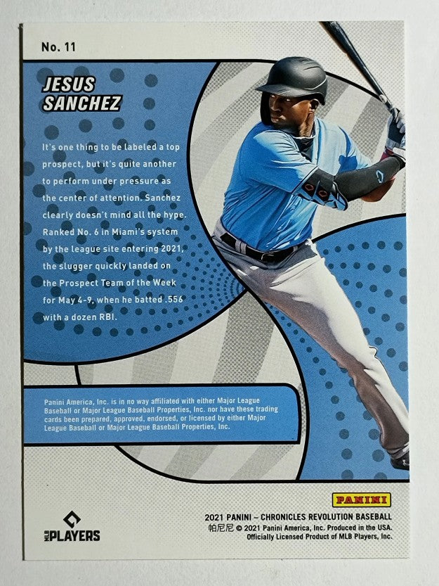 2021 Panini Revolution #11 Jesus Sanchez RC