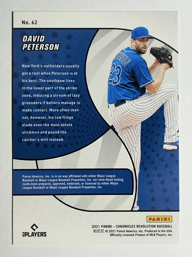 2021 Panini Revolution #62 David Peterson RC
