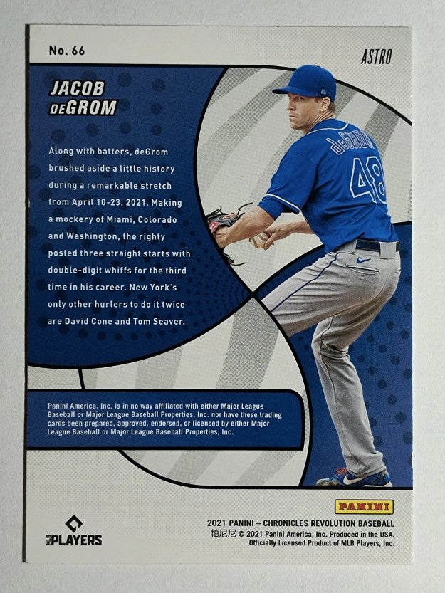 2021 Panini Revolution Astro #66 Jacob deGrom