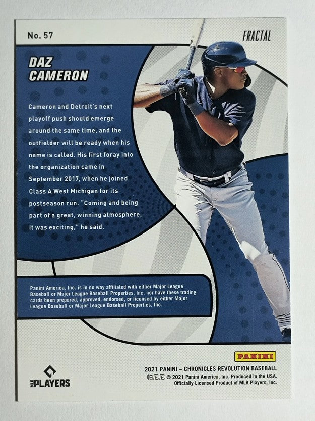 2021 Panini Revolution Fractal #57 Daz Cameron