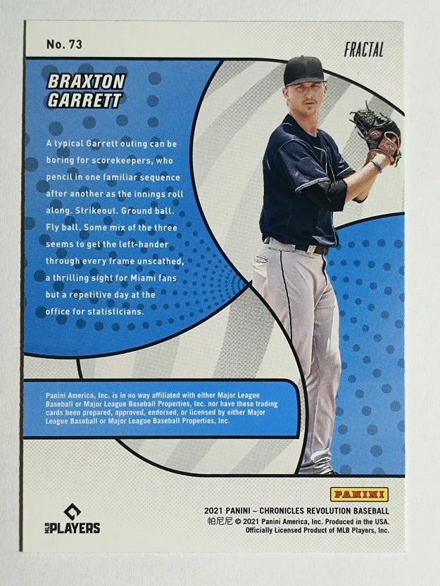 2021 Panini Revolution Fractal #73 Braxton Garrett