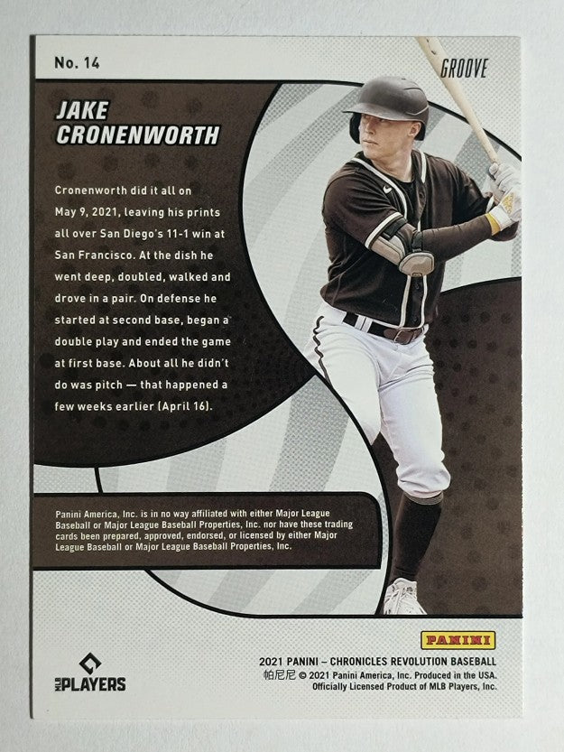 2021 Panini Revolution Groove #14 Jake Cronenworth