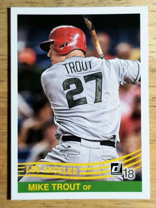 2018 Donruss Variations #242 Mike Trout RETRO