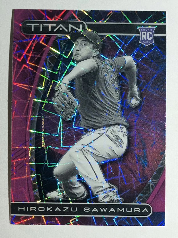 2021 Panini Titan Purple Velocity #23 Hirokazu Sawamura