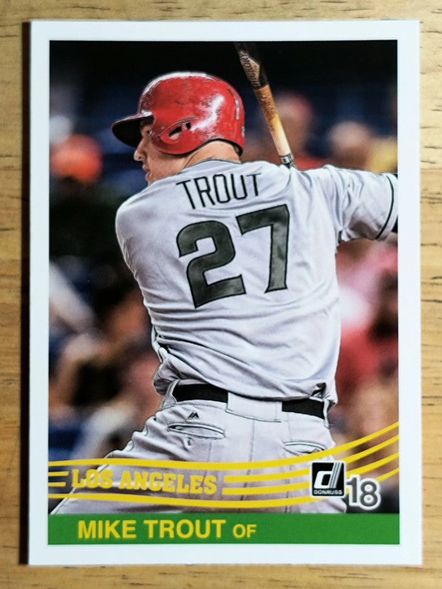 2018 Donruss Variations #242 Mike Trout RETRO