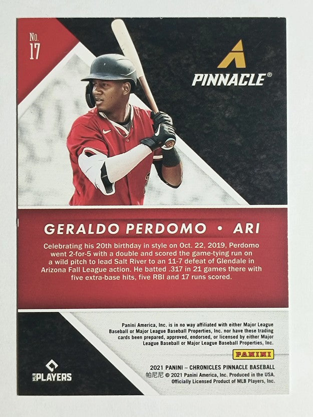 2021 Pinnacle #17 Geraldo Perdomo RC