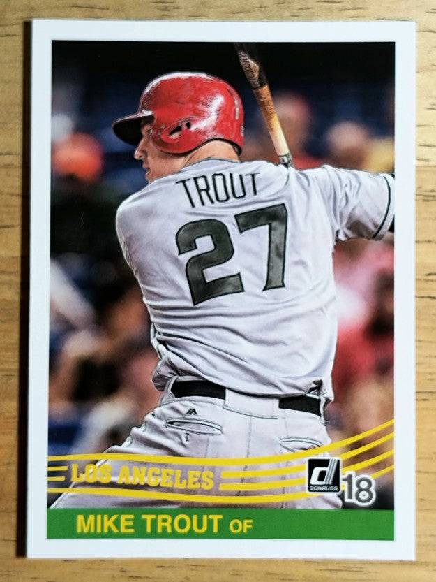 2018 Donruss Variations #242 Mike Trout RETRO