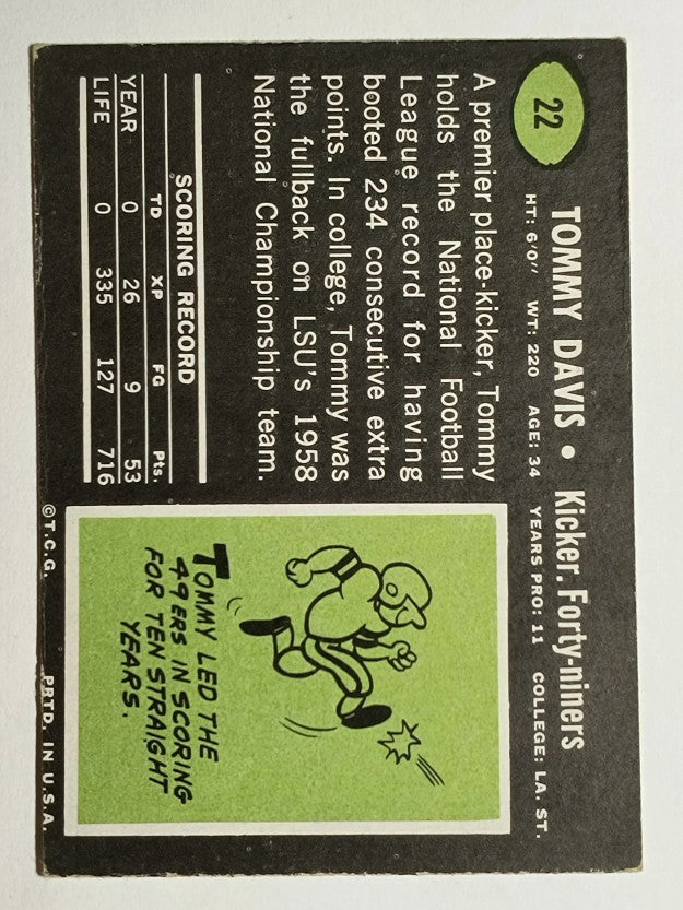 1969 Topps #22 Tommy Davis (EX)