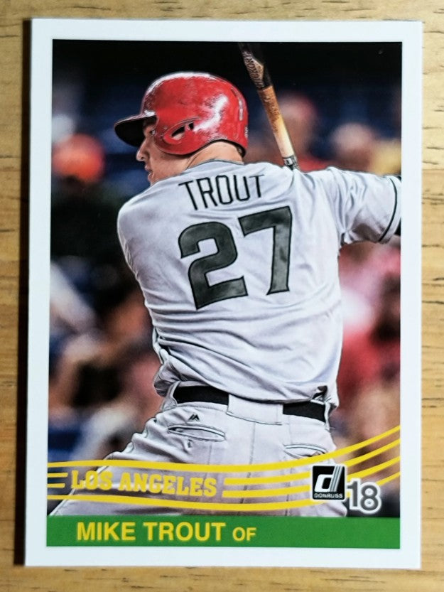 2018 Donruss Variations #242 Mike Trout RETRO
