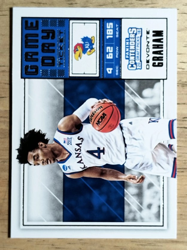 2018-19 Panini Contenders Draft Picks Game Day Tickets #31 Devonte' Graham