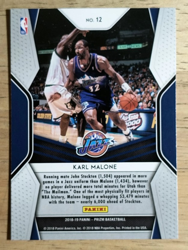 2018-19 Panini Prizm Dominance #12 Karl Malone