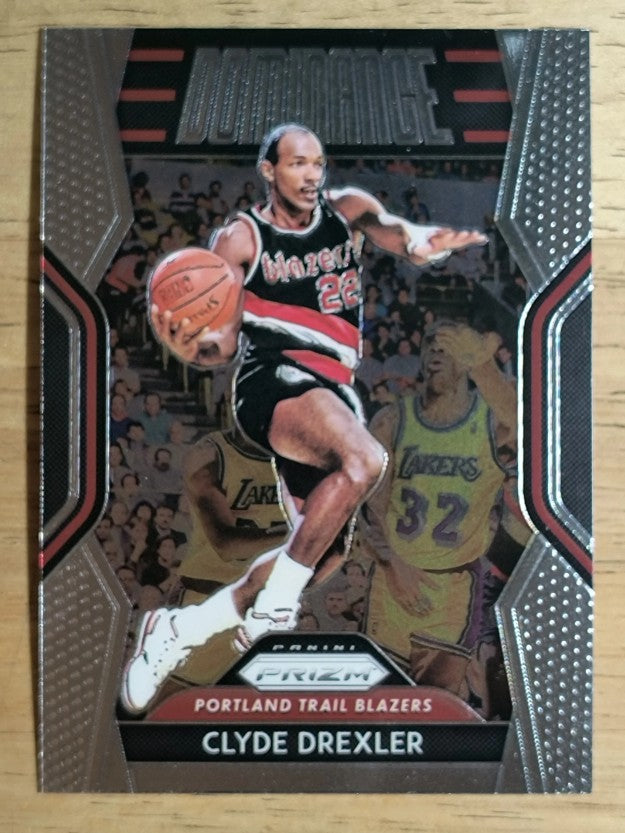 2018-19 Panini Prizm Dominance #8 Clyde Drexler