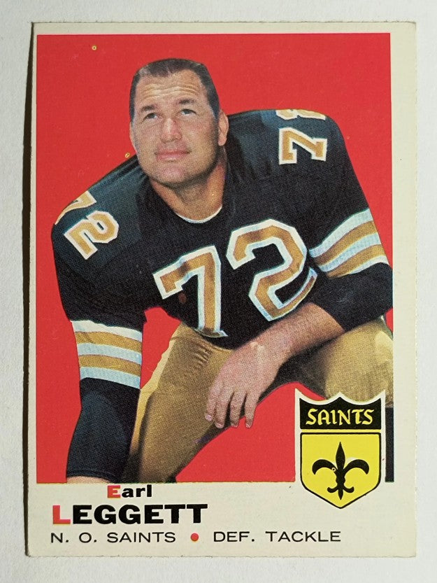 1969 Topps #196 Earl Leggett (EX)