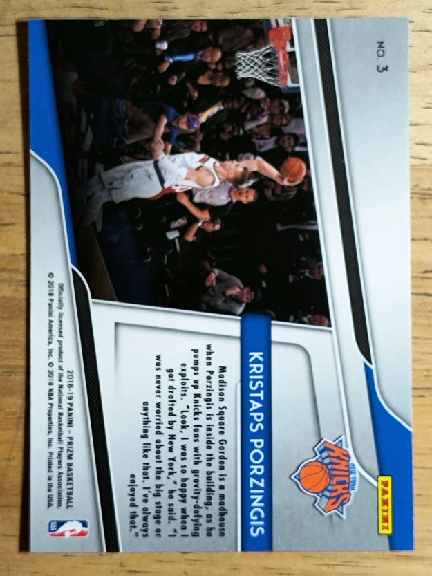 2018-19 Panini Prizm Get Hyped! #3 Kristaps Porzingis