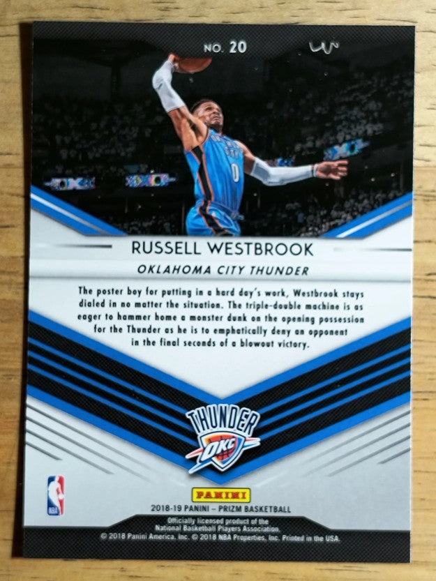 2018-19 Panini Prizm Go Hard or Go Home #20 Russell Westbrook