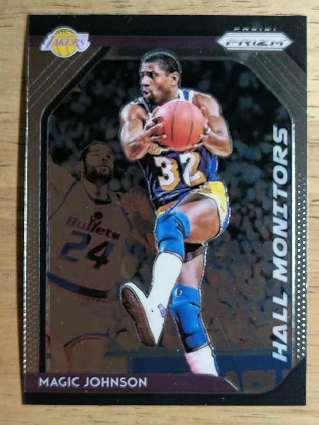 2018-19 Panini Prizm Hall Monitors #1 Magic Johnson