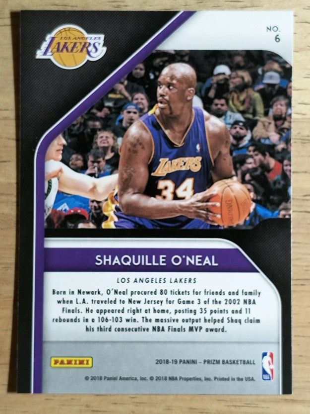 2018-19 Panini Prizm Hall Monitors #6 Shaquille O'Neal
