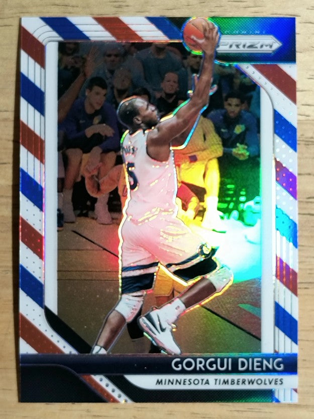 2018-19 Panini Prizm Prizms Red White and Blue #117 Gorgui Dieng
