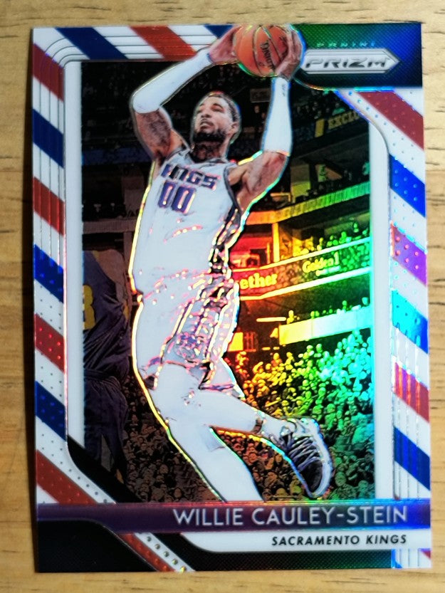 2018-19 Panini Prizm Prizms Red White and Blue #221 Willie Cauley-Stein