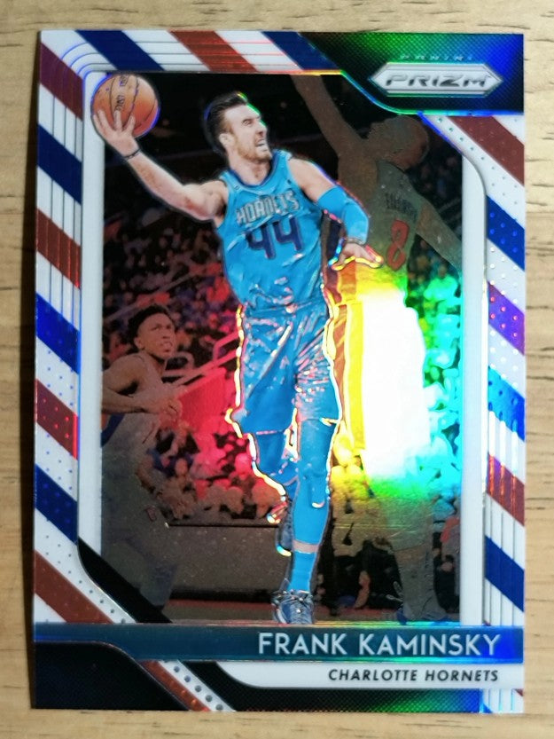 2018-19 Panini Prizm Prizms Red White and Blue #60 Frank Kaminsky
