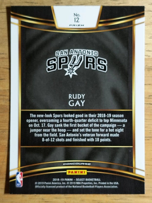 2018-19 Select Prizms Tri Color #12 Rudy Gay