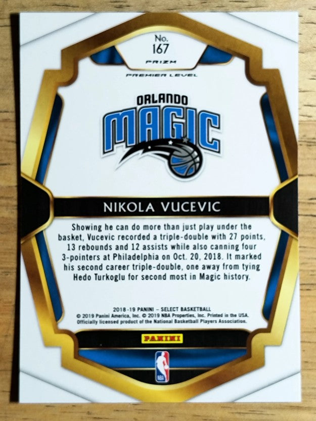 2018-19 Select Prizms Tri Color #167 Nikola Vucevic