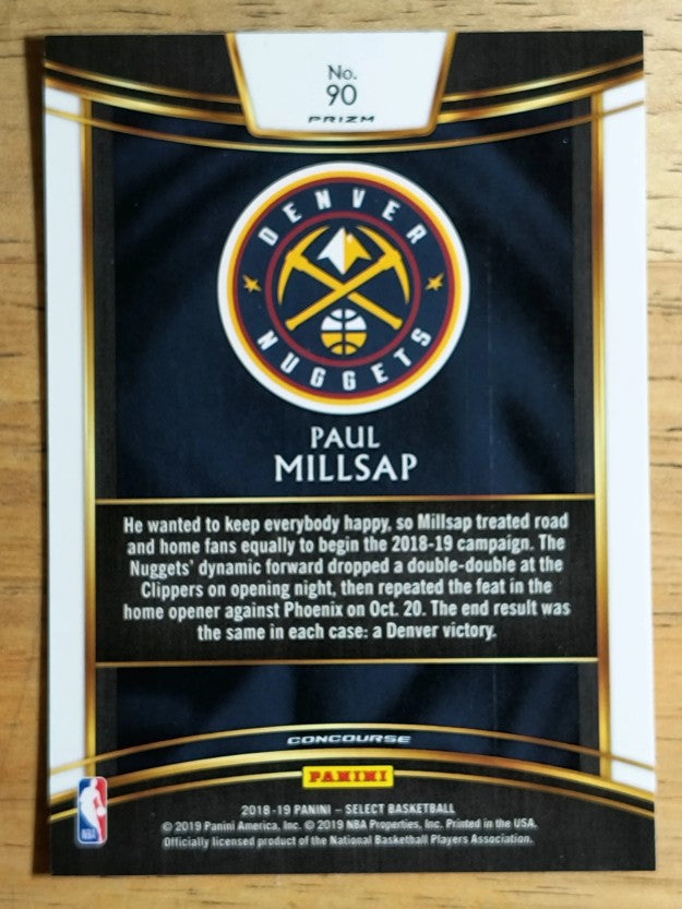 2018-19 Select Prizms Tri Color #90 Paul Millsap