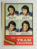 1974-75 Topps #141 Rangers Leaders/Rod Gilbert/Brad Park (NM)