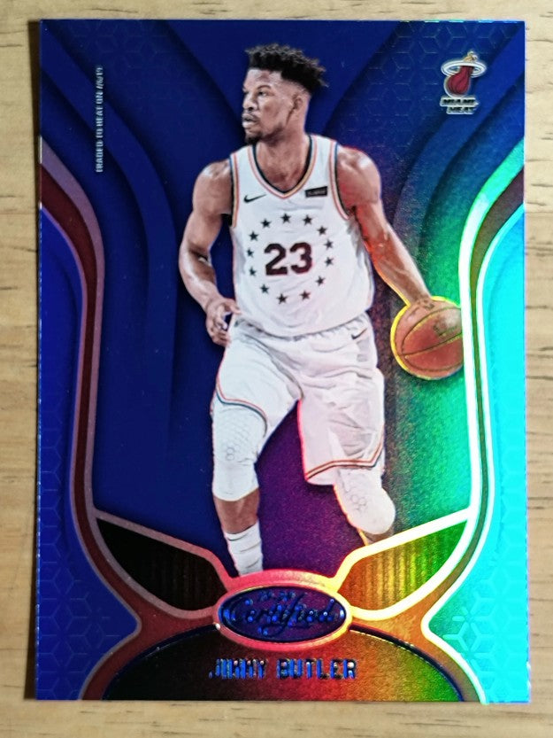 2019-20 Certified Mirror Blue #123 Jimmy Butler