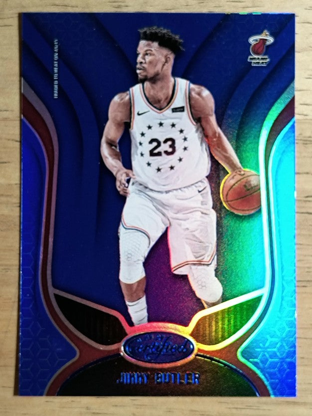 2019-20 Certified Mirror Blue #123 Jimmy Butler