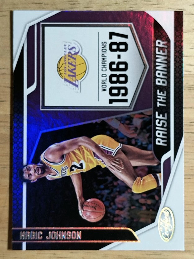 2019-20 Certified Raise the Banner #21 Magic Johnson