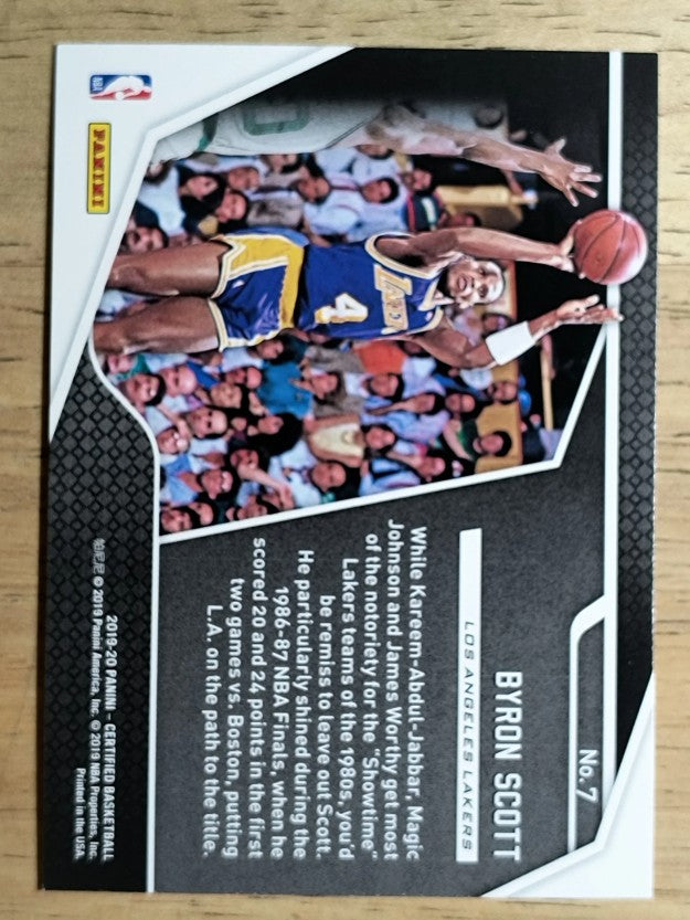 2019-20 Certified Raise the Banner #7 Byron Scott