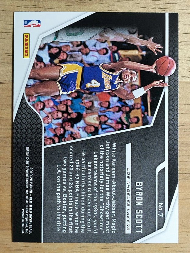 2019-20 Certified Raise the Banner #7 Byron Scott