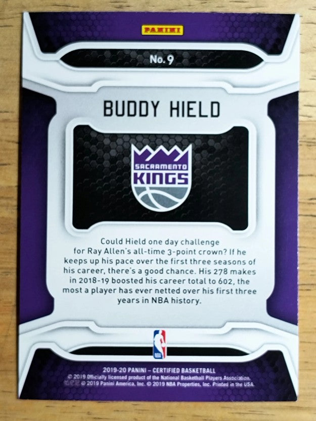 2019-20 Certified Record Breakers #9 Buddy Hield