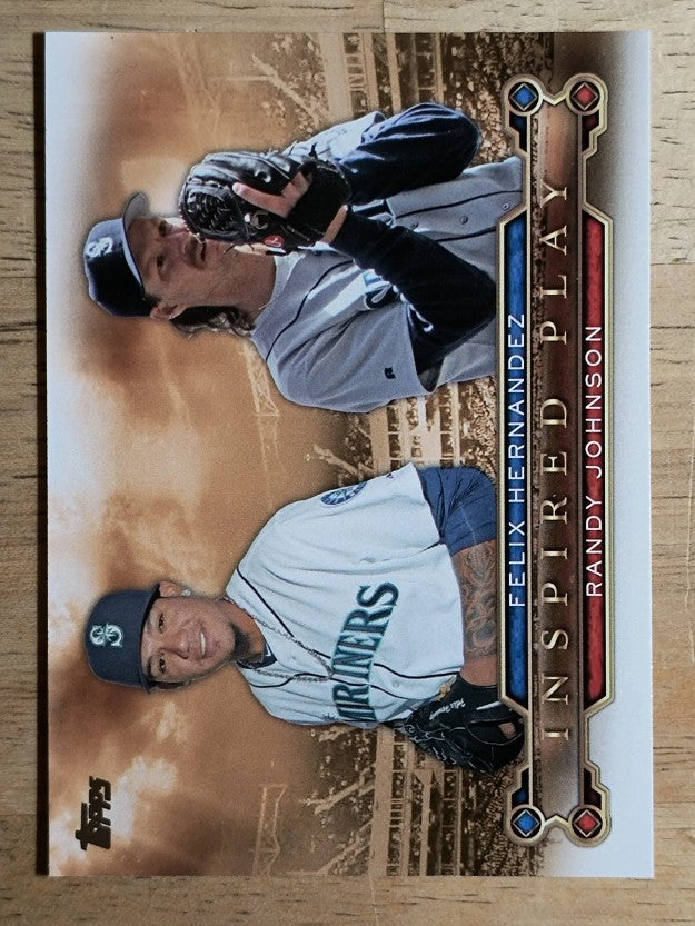 2015 Topps Inspired Play #I14 Randy Johnson/Felix Hernandez