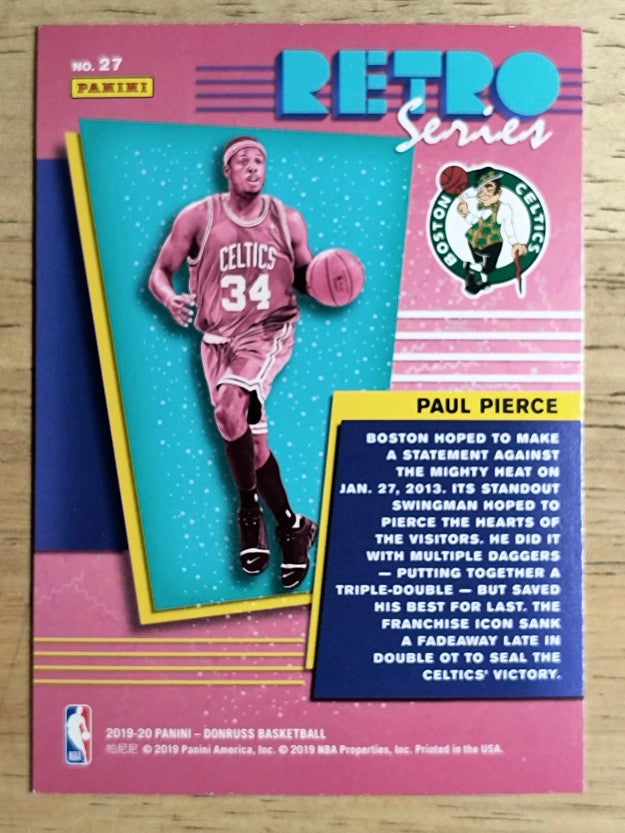 2019-20 Donruss Retro Series #27 Paul Pierce