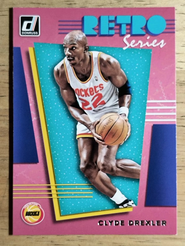 2019-20 Donruss Retro Series #7 Clyde Drexler